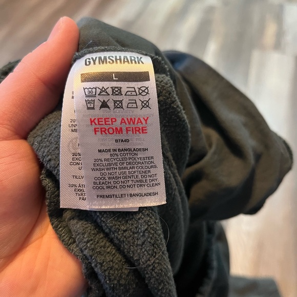 Gymshark Training Fleece Joggers in Fog Green - Picture 8 of 8